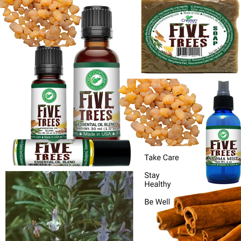 8 piece Five Trees Aromatherapy Bundle 2 (TWO) of each product