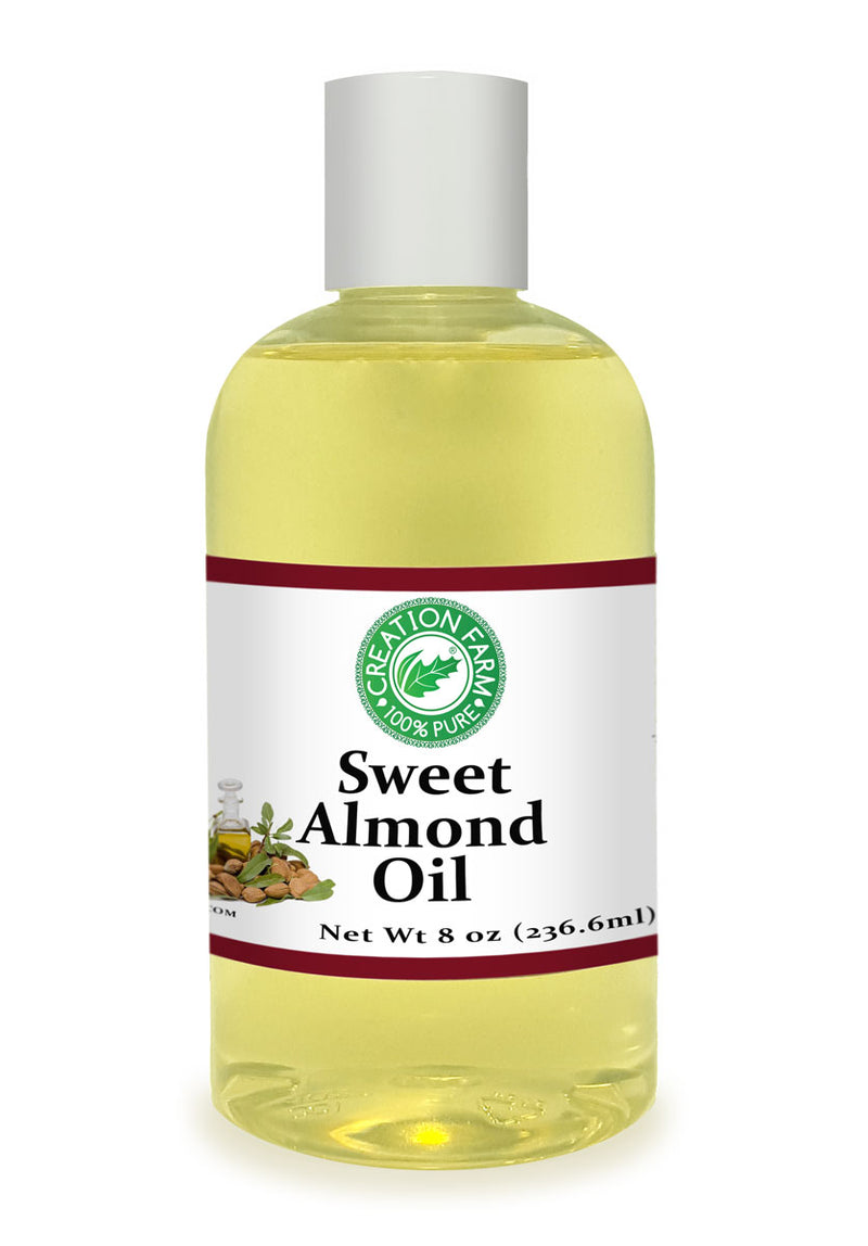 Sweet Almond Oil Carrier - 8 oz - Aceite de Almendra Portador - 100% Puro - Creation Pharm