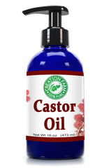 Castor Seed Oil Cold Pressed 16 oz U.S.P.  by Creation Farm - Creation Pharm