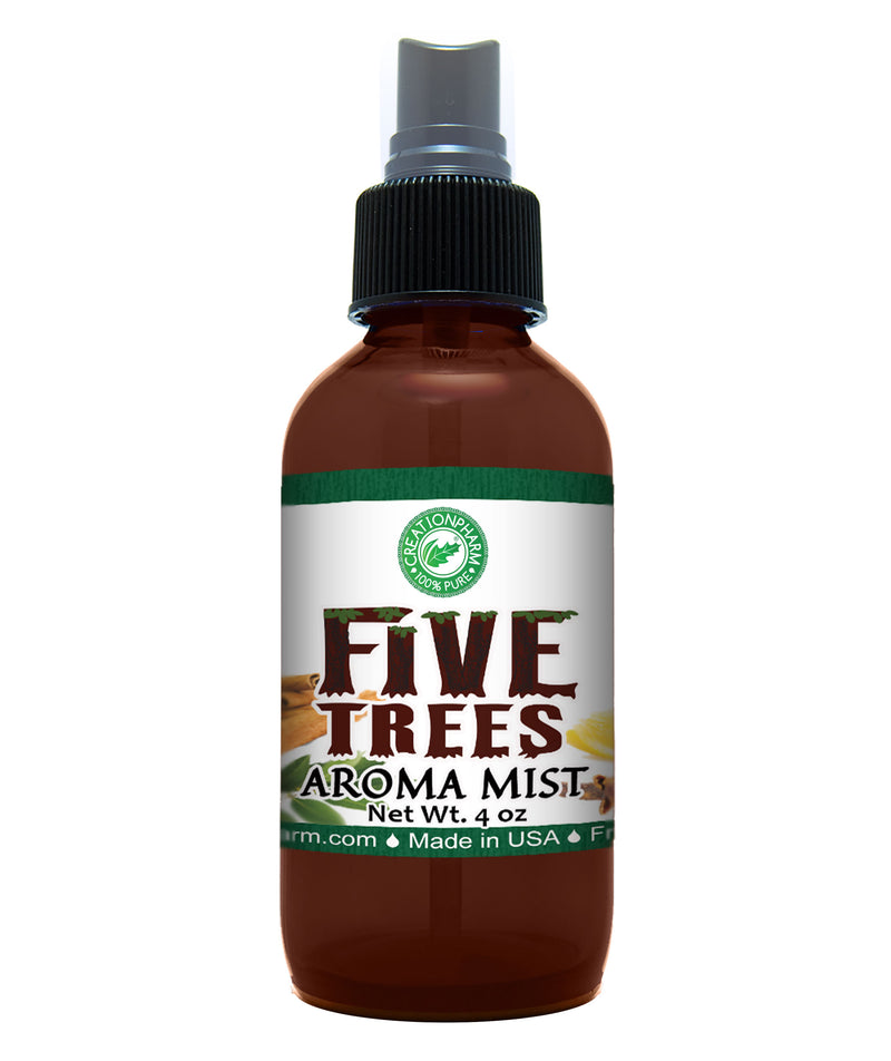 Five Trees Aroma Mist 4oz by Creation Pharm with Pure Essential Oils - Creation Pharm