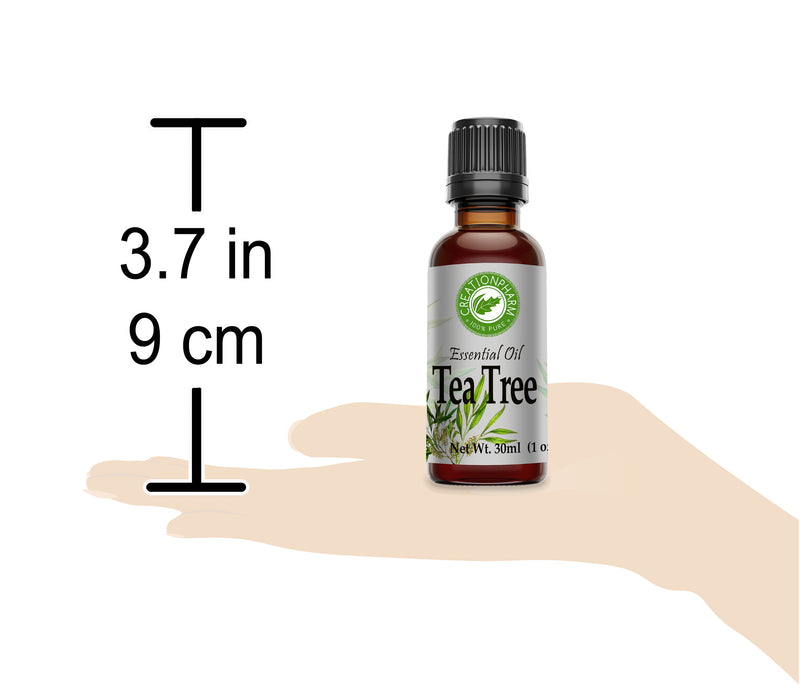 Tea Tree Essential Oil 1 oz (30ml) - Australian Tea Tree Oil- Aceite Esencial Arbol del T 100% Pure - Creation Pharm