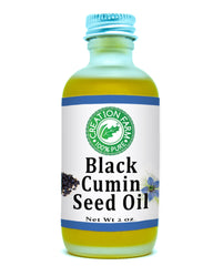 Black Cumin Seed Oil 2 Oz 100 % Pure, Cold Pressed, Unrefined, Virgin Black Cumin Seed Oil - Creation Pharm