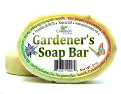 Gardener's Soap Bar with Corn Grits Two 4 oz Bar Pack by Creation Farm - Creation Pharm