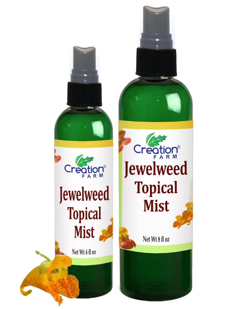 Jewelweed Topical Mist - Poison Ivy & Poison Oak, Bites, Swimmer's Itch, Niebla de Topicos - Creation Pharm